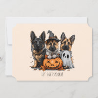 Joyeux chien berger allemand Halloween