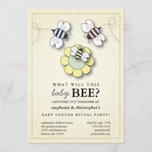 Invitation Joyeux Couples de la famille des abeilles Fête de