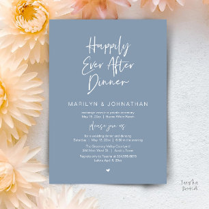Invitation Joyeux dîner pour toujours Réception de mariage mo