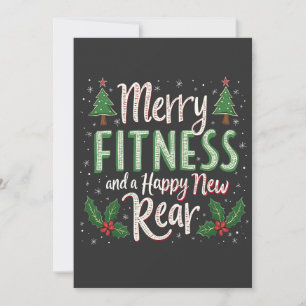 Invitation Joyeux Fitness et Bonne Année pour les Fesses Musc