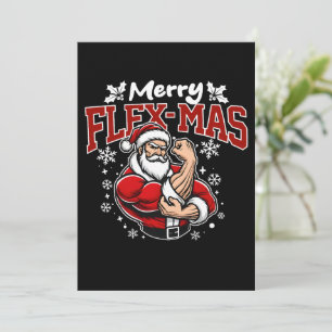 Invitation Joyeux Flex-mas ! Super Père Noël est là !