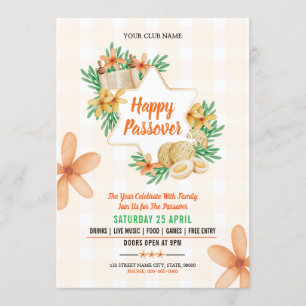 Invitation Joyeux flyer de l'invitation de Pâques