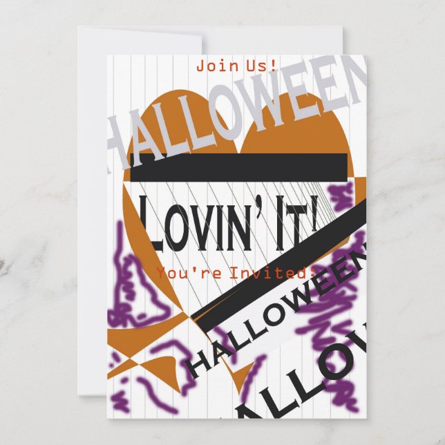 Invitation Joyeux Halloween (Devant)