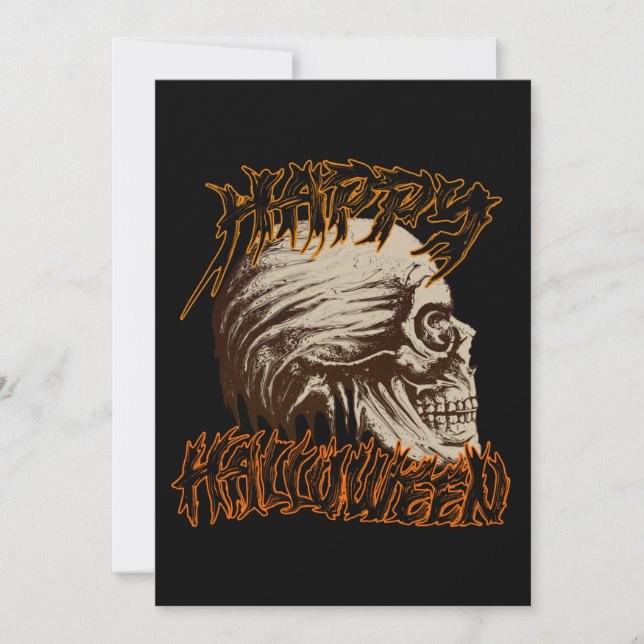 Invitation joyeux halloween  (Devant)
