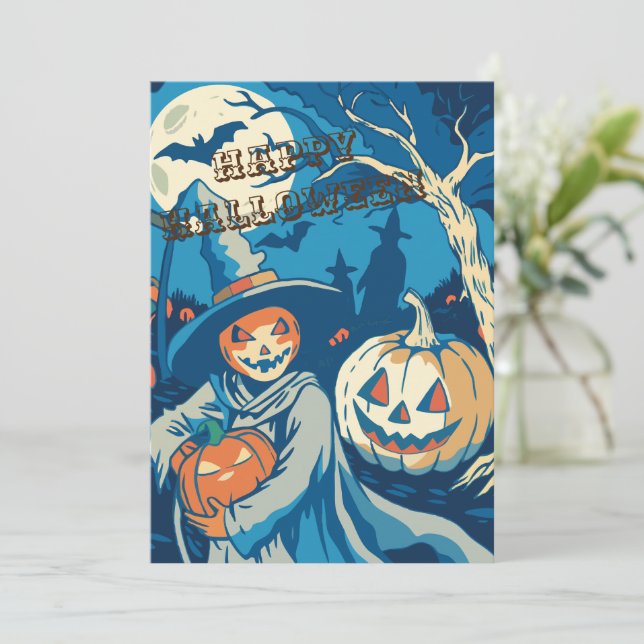 Invitation Joyeux Halloween (Debout devant)