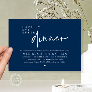 Invitation Joyeux Jour Après Dîner Mariage Fête de Danses