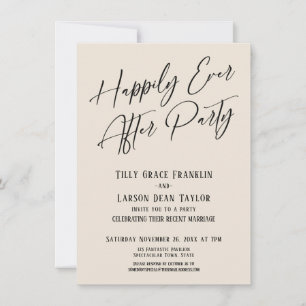 Invitation Joyeux Jour Après La Fête Elégante Typographie Cre