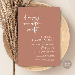 Invitation Joyeux Jour Après Le Dîner Mariage De Fête Terraco