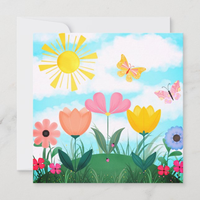 Invitation Joyeux jour d'été (Devant)