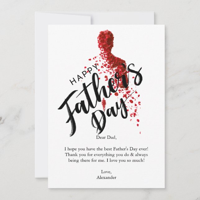 Invitation Joyeux jour du père (Devant)