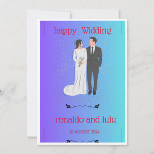 Invitation Joyeux mariage