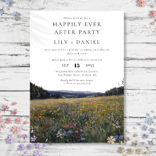 Invitation Joyeux Mariage De Fleurs Sauvages Floral