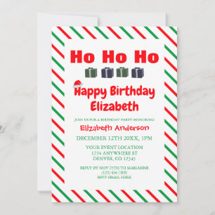 Invitation Joyeux Noël Anniversaire Enfants
