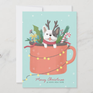 Invitation Joyeux Noël : Art de l'illustration de chien