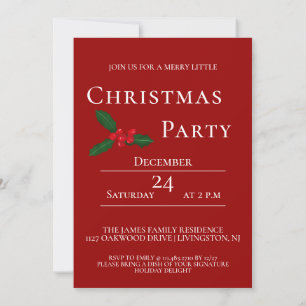 Invitation Joyeux Noël avec le champagne de Papa Noël
