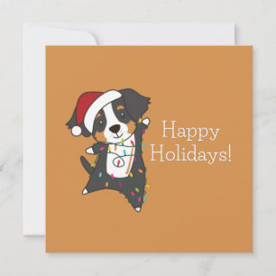 Invitation Joyeux Noël bernois Bon Noël Chiens