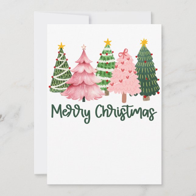 Invitation Joyeux Noël cadeau de Noël (Devant)