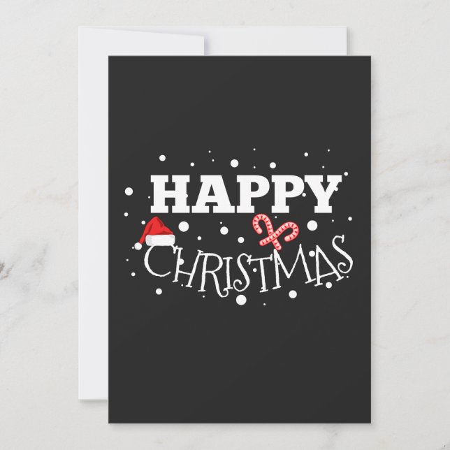 Invitation Joyeux Noël Cadeau Xmas (Devant)