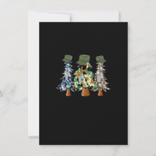 Invitation Joyeux Noël camouflage de l'armée Arbres de Noël