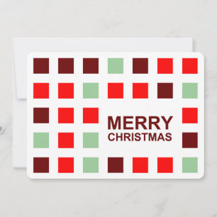Invitation joyeux noël (carrés modernes)