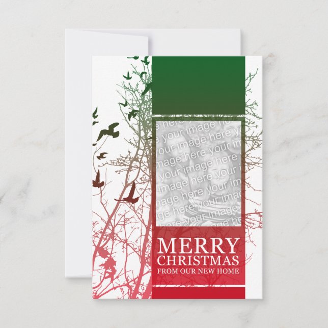 Invitation joyeux noël de notre nouvelle maison (créateur d'a (Devant)