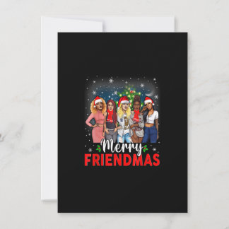 Invitation Joyeux Noël entre amis Noir Afro Africain Fier Pèr