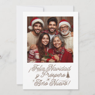 Invitation Joyeux Noël et Bonne Année avec Photo