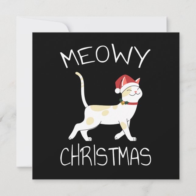 Invitation Joyeux Noël félin - Drôle de Noël 2022 (Devant)