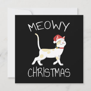 Invitation Joyeux Noël félin - Drôle de Noël 2022