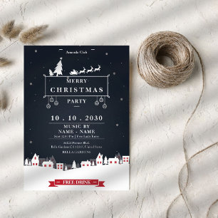 Invitation Joyeux Noël Fête