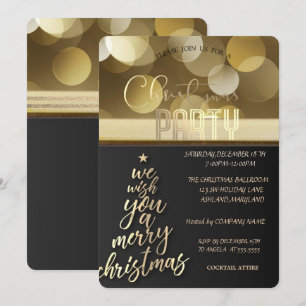 Invitation Joyeux Noël, Fête du Sapin de Noël