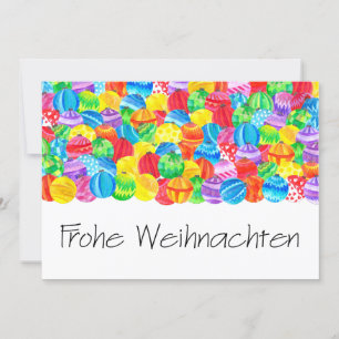 Invitation Joyeux Noël German Christmas , watercolor