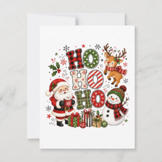 Invitation Joyeux Noël Ho Ho Ho