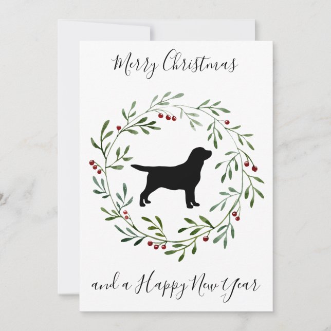 Invitation Joyeux Noël Joyeux Chien Fête de Noël (Devant)