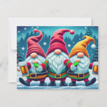 Joyeux Noël, les lutins boivent des boissons de No