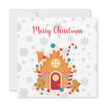 Joyeux Noël Maison en pain d'épices avec pain d'ép