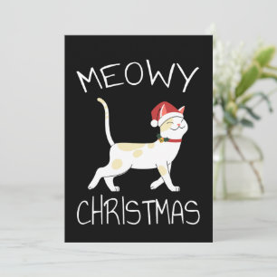 Invitation Joyeux Noël Meowy - Drôle de Noël 2022