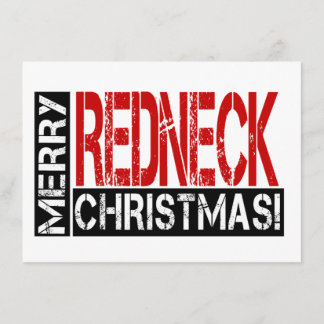 Invitation Joyeux Noël Redneck !Invitation de la fête de Funn
