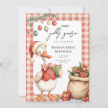 Joyeux Noël Rouge Silly Goose  1er anniversaire