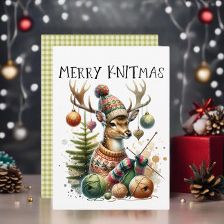 Invitation Joyeux Noël Tricot