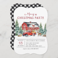 Joyeux Noël | Vintage Red Truck Holiday Party
