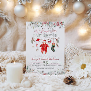 Invitation Joyeux petit Baby shower Neutre