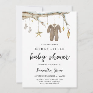 Invitation Joyeux petit Baby shower neutre pour les femmes