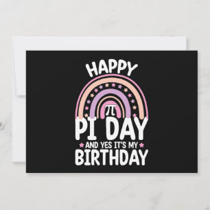Invitation Joyeux Pi Day Et oui c'est mon Anniversaire Math R