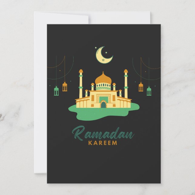Invitation Joyeux Ramadan Kareem Et Aïd Moubarak 2022  (Devant)