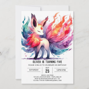 Invitation Joyeux Renard Anniversaire