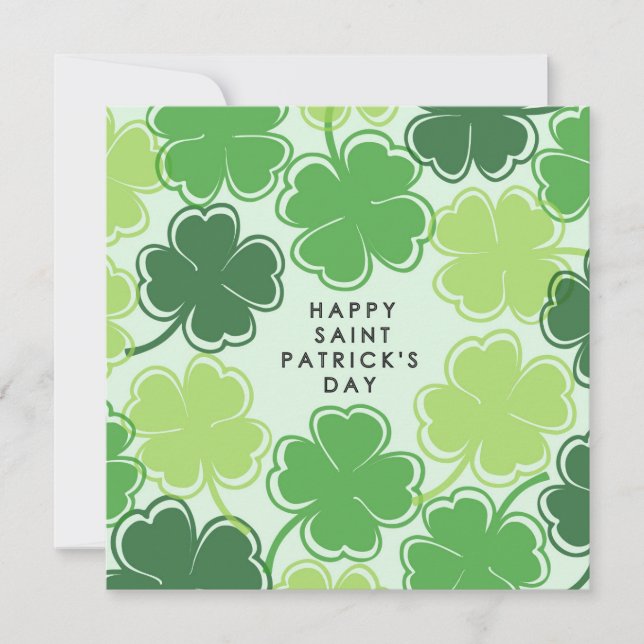 Invitation Joyeux Saint Patrick (Devant)