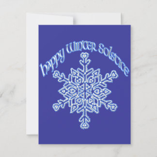 Invitation Joyeux Solstice d'hiver