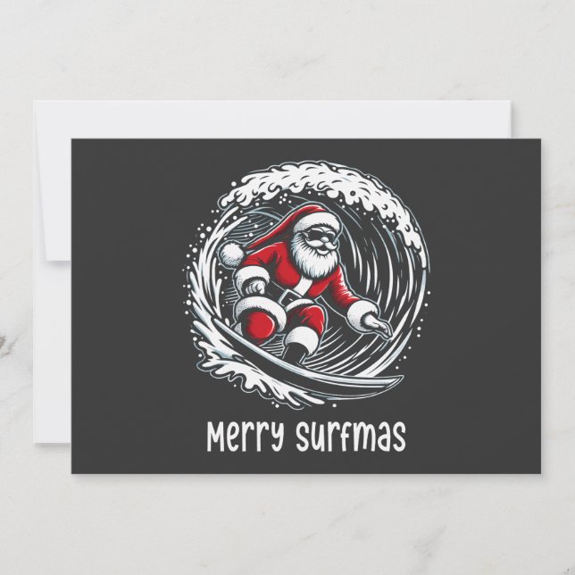 Invitation Joyeux Surfmas (Devant)