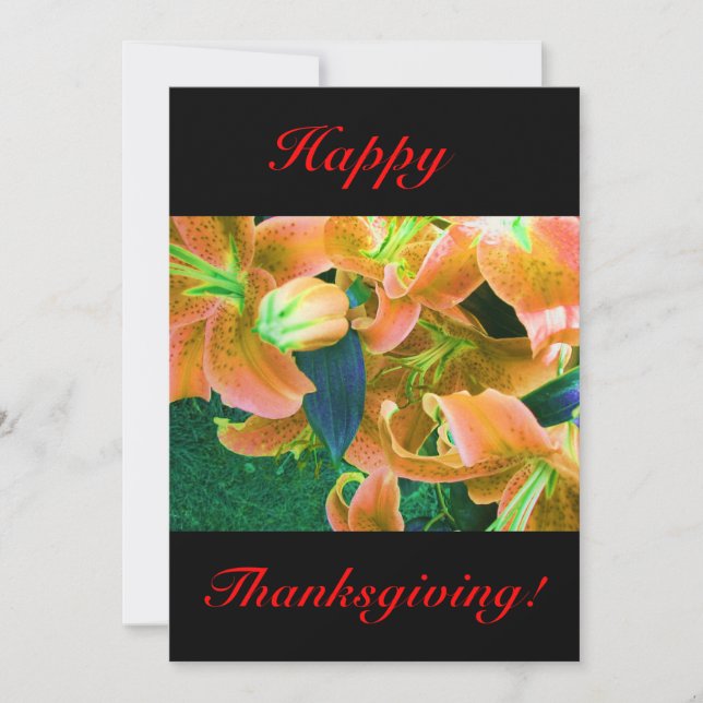 Invitation Joyeux Thanksgiving (Devant)